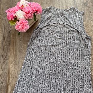 Gray long dress